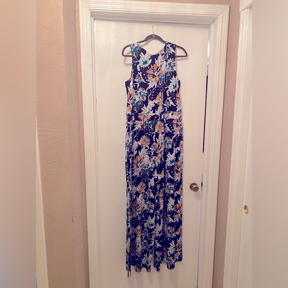 NW XL Navy Blue/ Yellow Floral Jumper - Picture 2 of 4